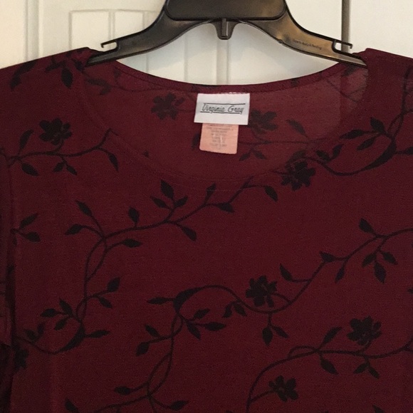 Gorgeous dressy knit top by Virginia Gray, size 1X - Picture 3 of 6